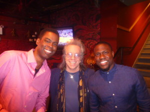 Chris Rock, Jeffrey Gurian, and Kevin Hart backstage after Keith Robinson's show!